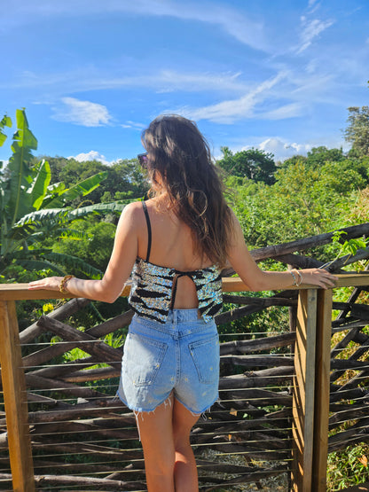 Top dos nu 🦓 Zebra Shine