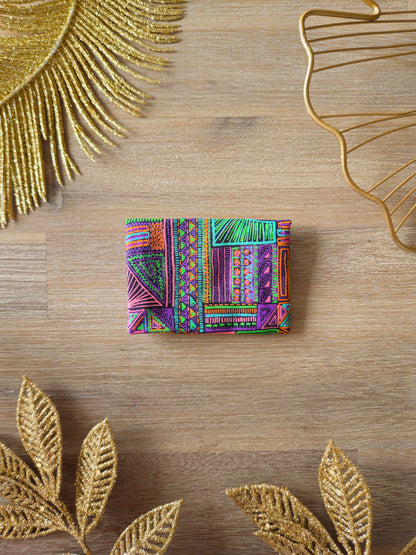 Porte-cartes 🌀 Aztec Night