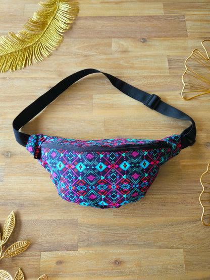 Sac Banane XXL 💎 Sky Grid