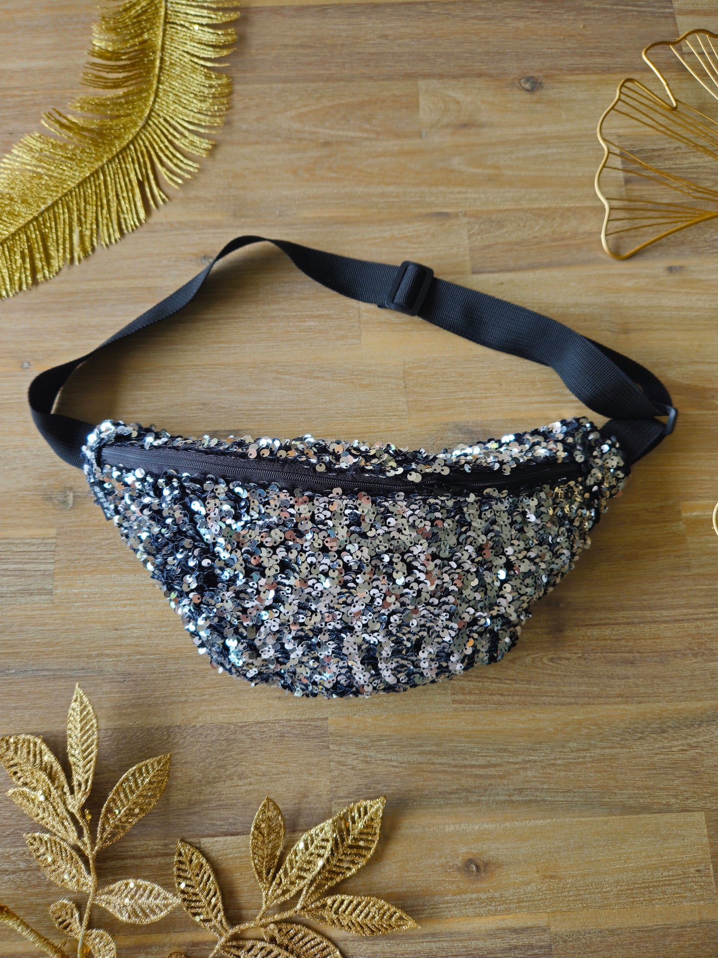 Sac Banane XXL ✨ Silver Spark