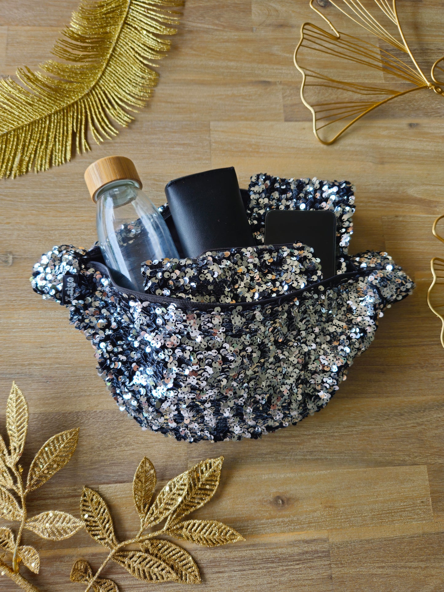 Sac Banane XXL ✨ Silver Spark